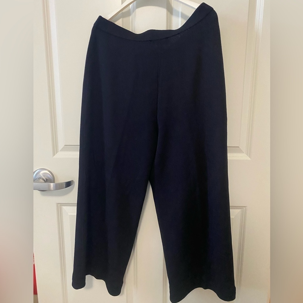 ST. JOHN Collection Wool & Rayon Elegant Black Women's Pants Size 12